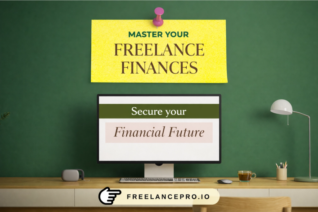 Freelance finances guide showing how to secure your financial future as a freelancer in the USA and UK
