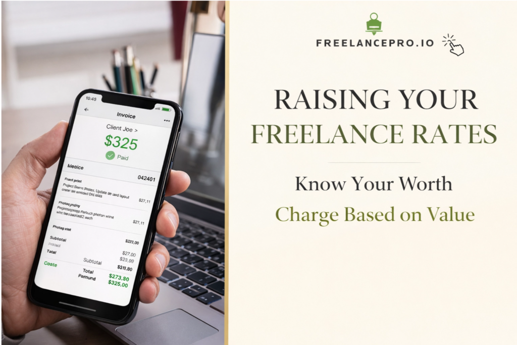 Raising your freelance rates and charging based on value instead of time